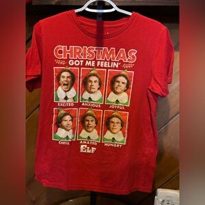 ELF Red Graphic 'Christmas Got Me Feelin'' Tee
